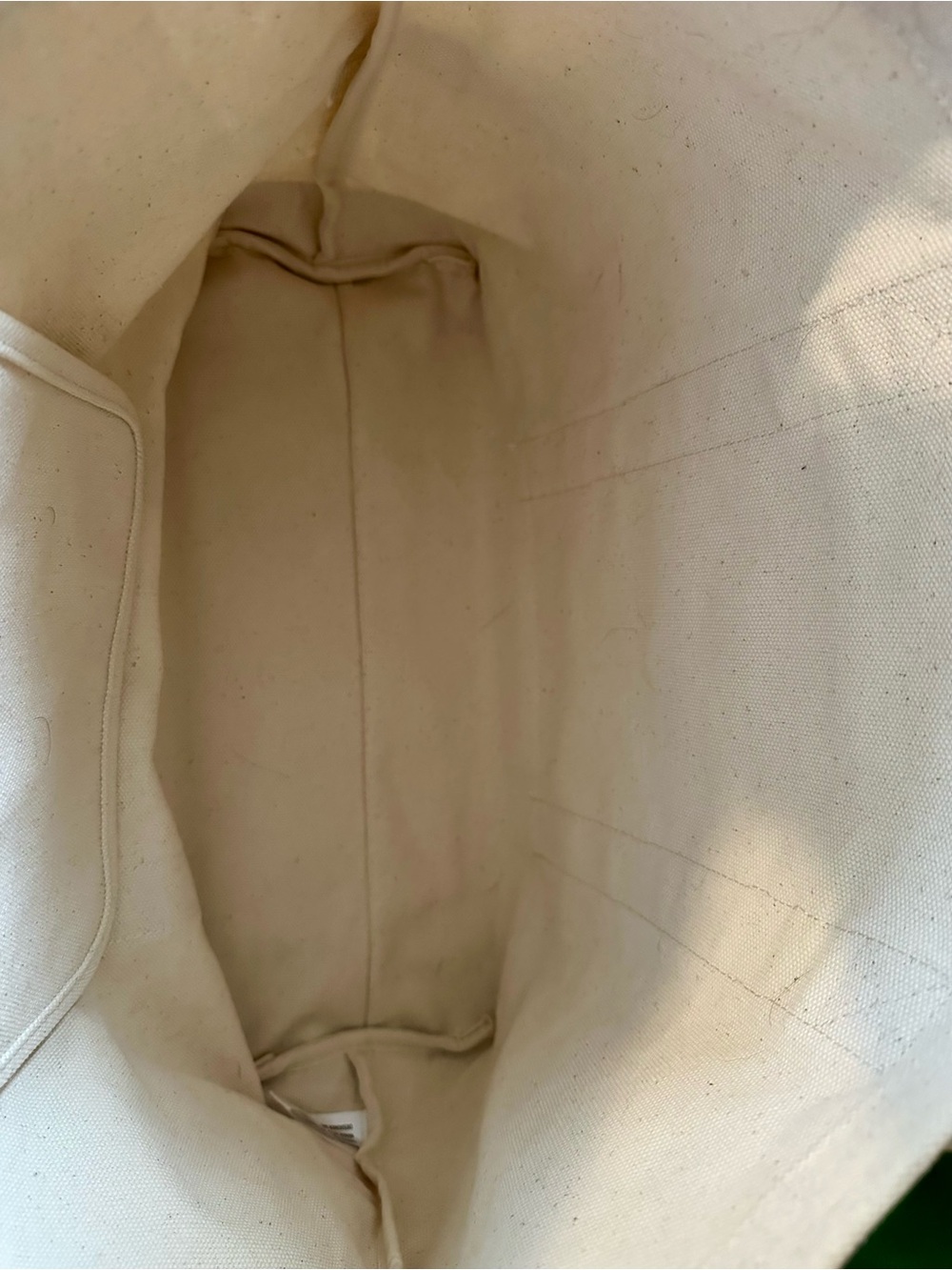 Lucky Brand Cream Canvas Tote with Red Accents - Picture 6 of 7